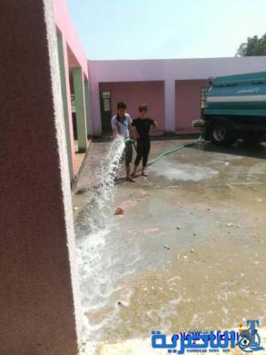 مدرسة التضامن التاسعة للأيتام تنظم حملة تنظيف استعدادا لبدء العام الدراسي الجديد - مصور-‎