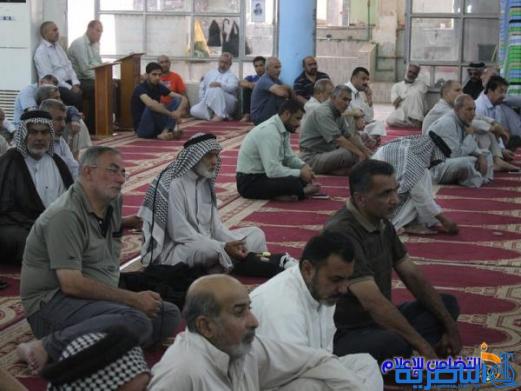 التغطية الإعلامية لإقامة صلاة الجمعة بجامع الشيخ عباس الكبير وسط الناصرية