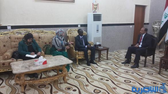 الناصري يناقش مع منظمة الغذاء العالمي خططها لعام ٢٠١٧  ودعم النازحين