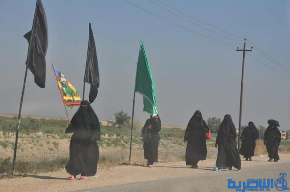  بالصور : وصول طلائع زوار البصرة الى الجبايش والمنار  
