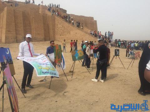 بالصور : وفد مسيحي يحيي قداسا في اور الاثرية ويزور اهوار الجبايش