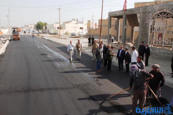 محافظ ذي قار : انجاز  90% من مشروع تبليط شوارع الشموخ المنفذ بالدفع بالآجل  - تقرير مصور -