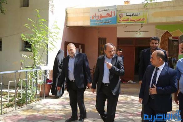 محافظ ذي قار يتفقد المراكز الامتحانية ويآسف للاعتداء على الكوادر التدريسية