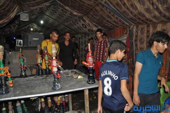 بالصور : ليالي سوق الشيوخ وشوارعها المضيئات