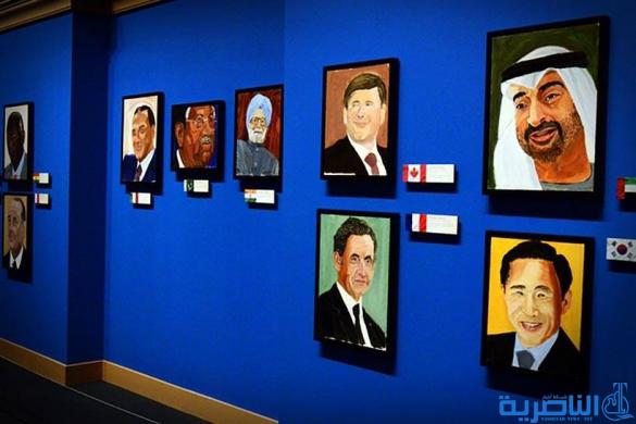 صورة المالكي بريشة &quot;الرسام&quot; جورج بوش