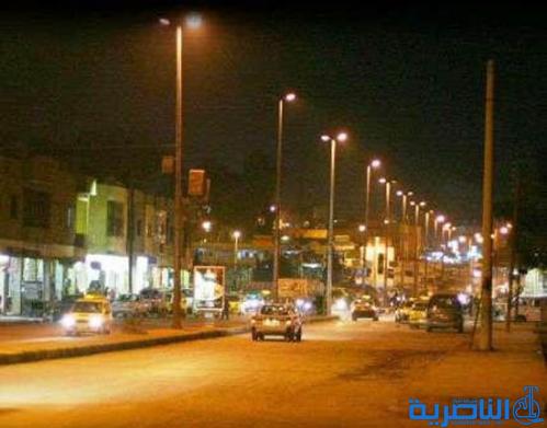 المباشرة قريبا بانارة شارع مدخل مدينة الغراف