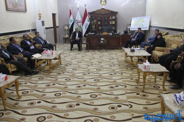 محافظ ذي قار يلتقي عدد من ذوي الشهداء المطالبين بالإسراع بحسم استملاك قطعهم المتجاوز عليها