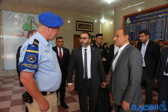 الناصري يبحث مع مسؤول اوربي سبل دعم القوات الامنية في ذي قار