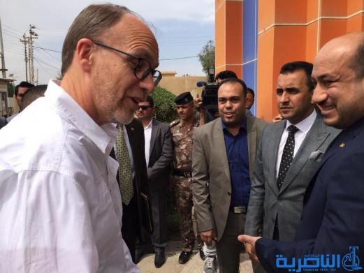 بالصور:السفير الامريكي يزور ذي قار دعما لملف الاهوار