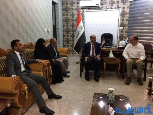 بالصور:السفير الامريكي يزور ذي قار دعما لملف الاهوار