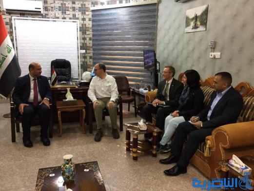 بالصور:السفير الامريكي يزور ذي قار دعما لملف الاهوار