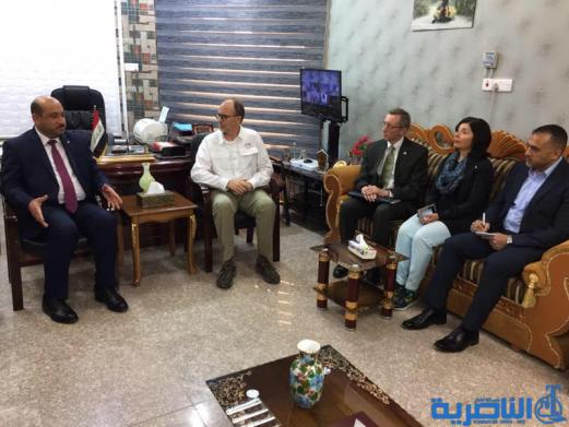 بالصور:السفير الامريكي يزور ذي قار دعما لملف الاهوار