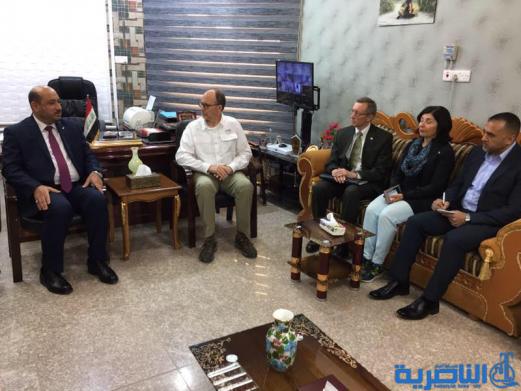 بالصور:السفير الامريكي يزور ذي قار دعما لملف الاهوار