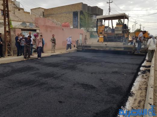 الناصري:انجاز المشاريع الخدمية في السكك والثورة وحي الامير خلال 45 يوما