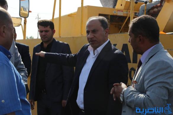  الناصري: المباشرة باعمال تبليط تقاطع سوق الشيوخ بالجهود الذاتية