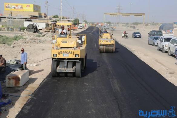  الناصري: المباشرة باعمال تبليط تقاطع سوق الشيوخ بالجهود الذاتية