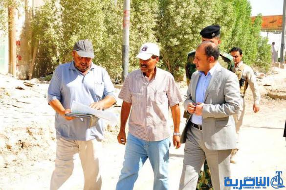 محافظ ذي قار يتفقد مشروع تبليط الشوارع الرئيسية في حي الشموخ المنفذ ضمن طريقة الدفع الاجل -تقرير مصور-