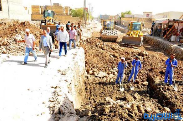 محافظ ذي قار يتفقد مشروع تبليط الشوارع الرئيسية في حي الشموخ المنفذ ضمن طريقة الدفع الاجل -تقرير مصور-