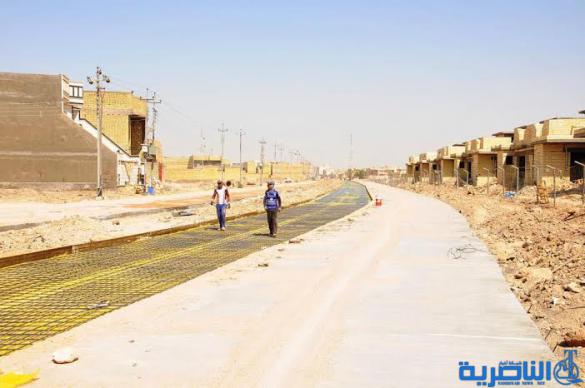 محافظ ذي قار يتفقد مشروع تبليط الشوارع الرئيسية في حي الشموخ المنفذ ضمن طريقة الدفع الاجل -تقرير مصور-
