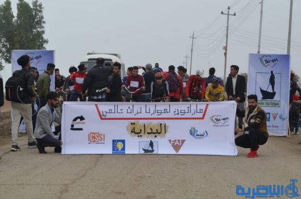 بالصور: انطلاق ماراثون الدراجات الهوائية في الجبايش
