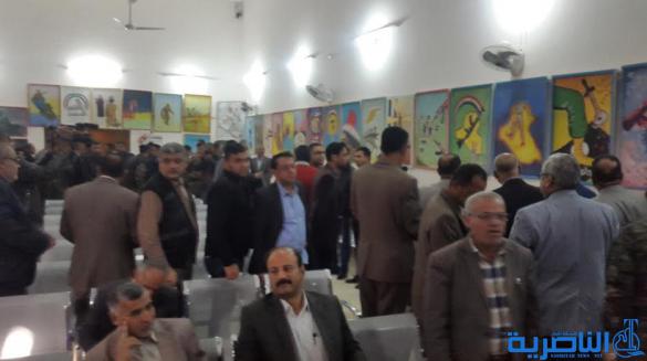 النشاط المدرسي في سوق الشيوخ يقيم معرضا للملصق السياسي