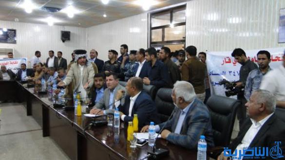 الضغط على وزارة النفط وحقول نفط ذي قار لدخول شركات المحافظة في العمل مع الشركات الأجنبية