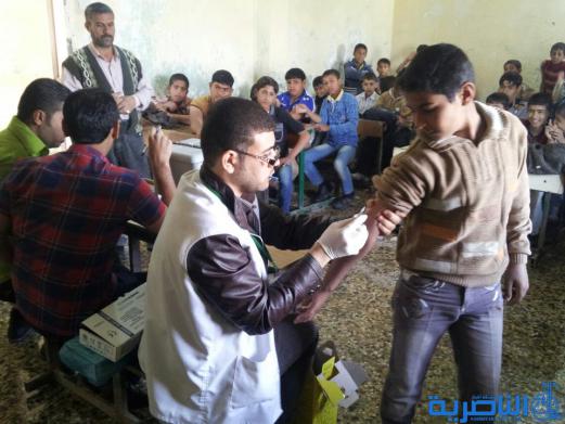 انطلاق حملة لقاح الحصبة المنفردة لتلقيح 288 الف طفل في ذي قار
