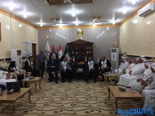 بالصور: محافط ذي قار يستقبل وفدا اعلاميا كويتيا برفقة نقيب الصحفيين العراقيين