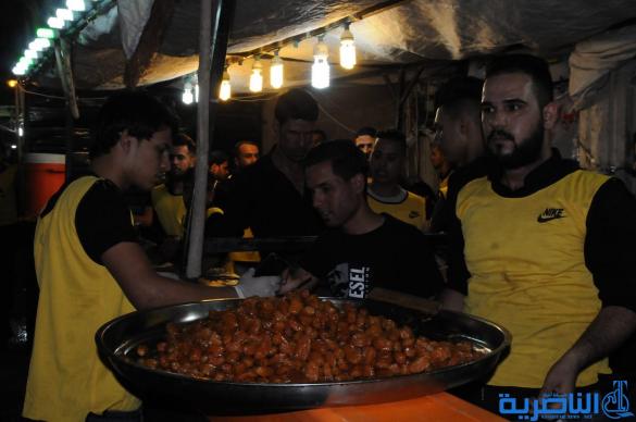 بالصور:المواكب الحسينية في الناصرية تحيي ذكرى ليلة السابع من المحرم 