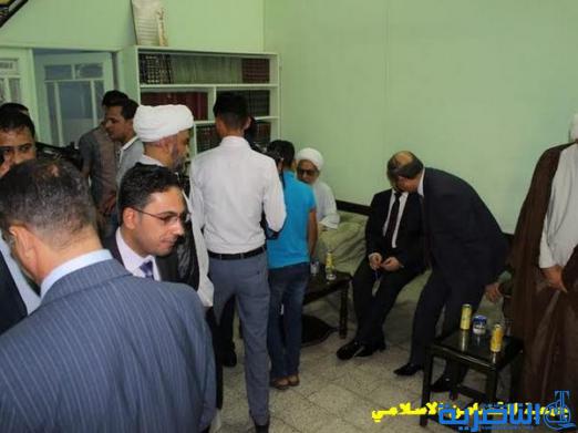 بالصور:اية الله الشيخ الناصري يستقبل المهنئين بمناسبة عيد الفطر المبارك