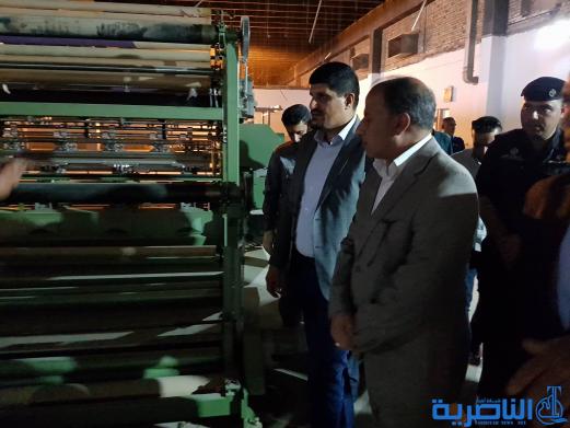محافظ ذي قار يتفقد معملي راشيل لانتاج البطانيات و الخياطة ويدعو لدعم المنتج الوطني -تقرير مصور-