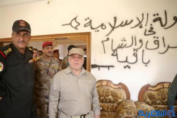 بالصور.. العبادي من داخل الفلوجة