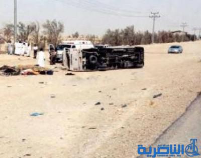 حادث مروري يتسبب بمصرع واصابة تسعة اشخاص شمالي ذي قار