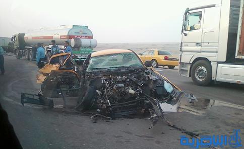 مصرع ستة أشخاص بحوادث مرورية بسبب الامطار في ذي قار