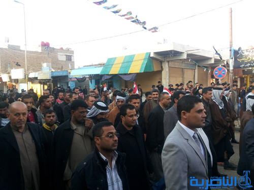 شيوخ عشائر ومثقفون يتظاهرون دعما للقوات الأمنية في حربها ضد الإرهاب - تقرير مصور -
