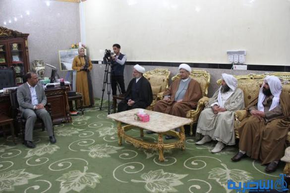 محافظ ذي قار يستقبل سفير الفاتيكان ووفود دينية تضم رجال دين مسلمين ومسيحيين وصابئة ويؤكد على اهمية الحوار بين  الاديان – تقرير مصور -