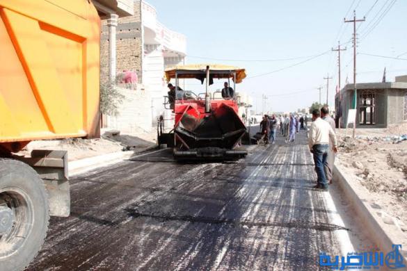 محافظ ذي قار : انجاز  90% من مشروع تبليط شوارع الشموخ المنفذ بالدفع بالآجل  - تقرير مصور -