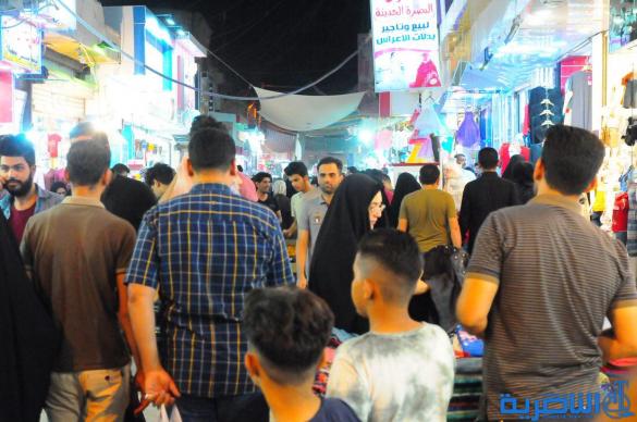 بالصور : اسواق الناصرية لا تنام استعدادا لعيد الفطر المبارك 