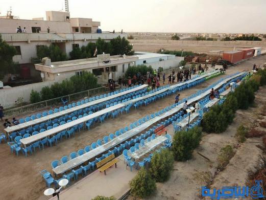 جامعة ذي قار تقيم مأدبة إفطار جماعية لطلبة الأقسام الداخلية