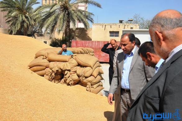 محافظ ذي قار يتفقد سايلو الناصرية ، ويؤكد حاجة المحافظة الى سايلوات جديدة لاستيعاب المحاصيل المسوقة