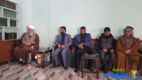  بالصور:الشيخ محمد مهدي الناصري يستقبل وفدا من حركة الابدال