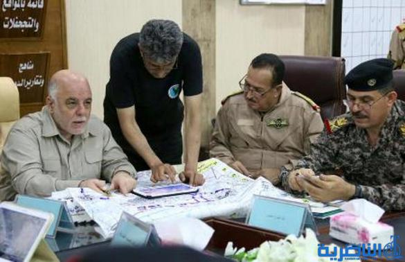 بالصور.. العبادي من داخل الفلوجة