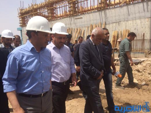 محافظ ذي قار يتفقد مشروع ماء الرفاعي مؤكدا انه سيعالج شحة المياه بالقضاء