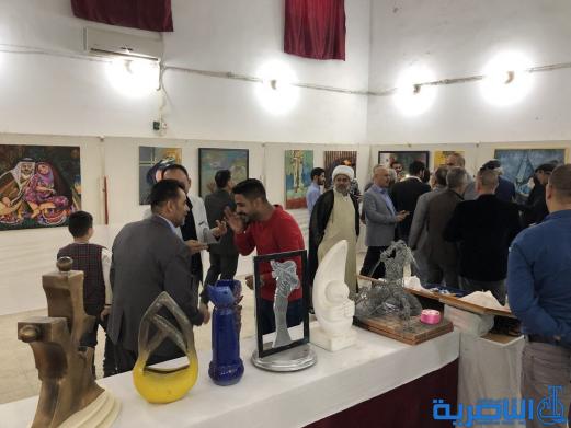 التربية تقيم معرضها السنوي لاعمال مشرفي ومعلمي الفنية في ذي قار