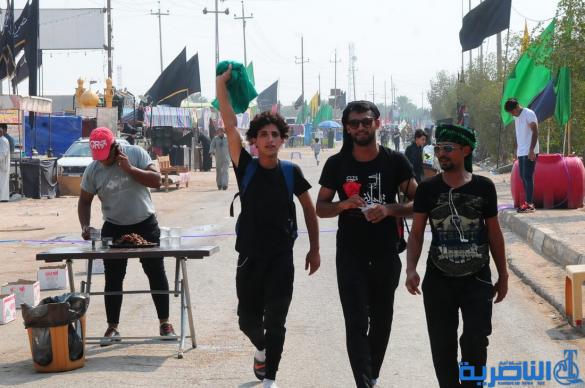 بالصور: وصول طلائع زوار محافظات الجنوبية وزائرين الاجانب الى محافظة ذي قار