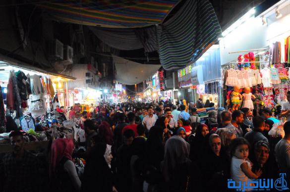 بالصور : اسواق الناصرية لا تنام استعدادا لعيد الفطر المبارك 