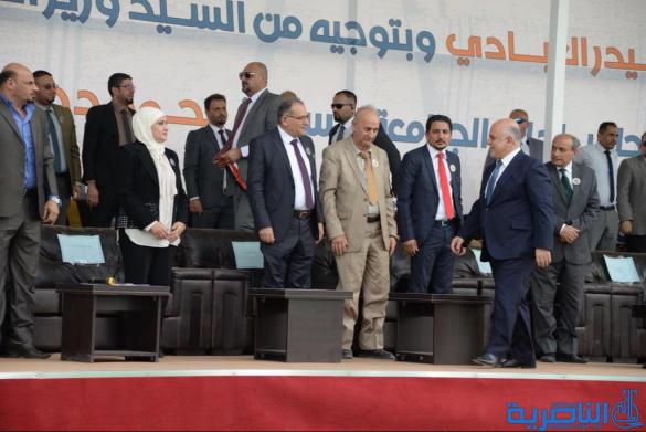 العبادي يضع الحجر الاساس للموقع الموسع الجديد لكلية مزايا الجامعة
