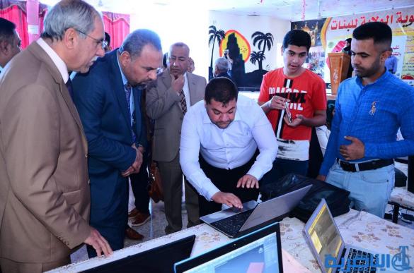 تربية ذي قار تقيم معرض التقنيات الالكترونية بمشاركة 71 مدرسة - تقرير مصور - 