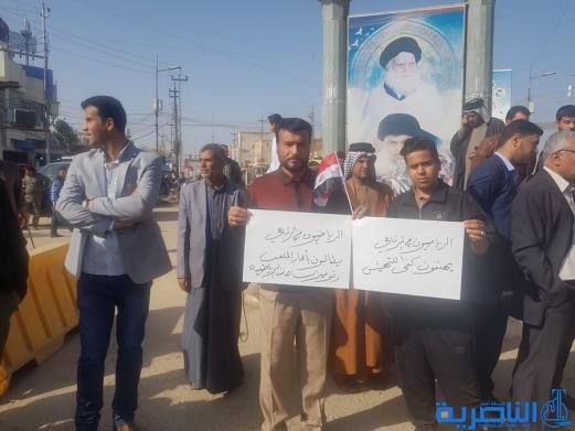 ‎الرفاعي تتظاهر احتجاجا على &quot;الغبن&quot; الذي لحقها في الموازنة العامة