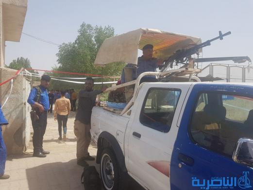 بالصور:القوات الامنية في قضاء الرفاعي تدلي باصواتها 